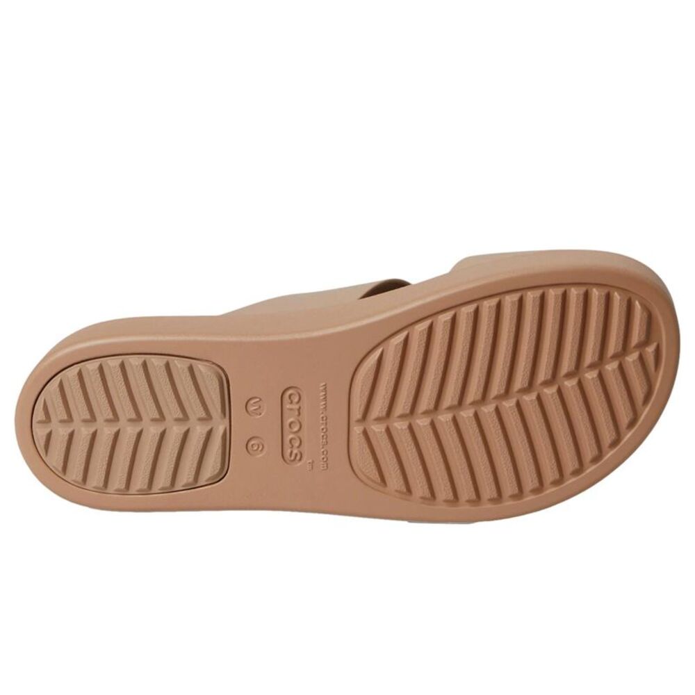 Crocs Brooklyn Buckle Low Wedge Latte 207431-2Q9 Women's - Picture 4 of 4